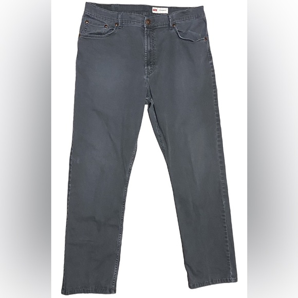 Men’s WRANGLER Straight Gray Jeans - Picture 2 of 6